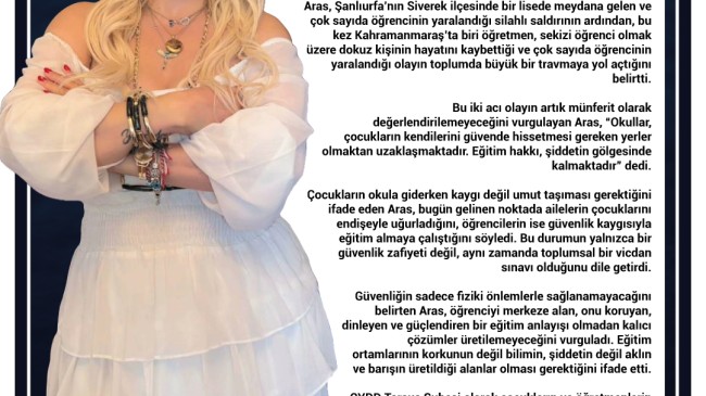 ÇYDD Tarsus Şube Başkanı Av. Ferda Aras “ÇOCUKLAR GÜVENDE DEĞİLSE, GELECEK DE GÜVENDE DEĞİLDİR”