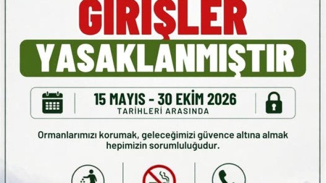Ormanlara Girişler Yasaklandı