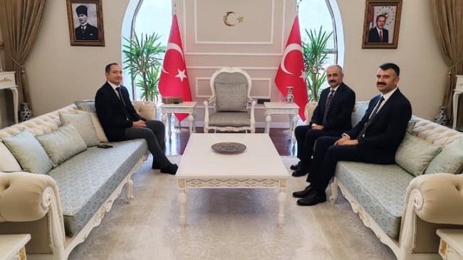 Başsavcı Kaya ve Komisyon Başkanı Akbucak’tan Kaymakam Akyüz’e Veda Ziyareti