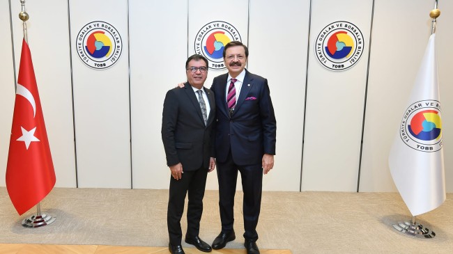 H. Ruhi Koçak ‘tan Türkiye Odalar ve Borsalar Birliği Başkanı M. Rifat Hisarcıklıoğlu’na Ziyaret