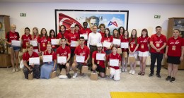 Oberhausen’den Gelen Öğrenciler Başkan Seçer’i Ziyaret Etti