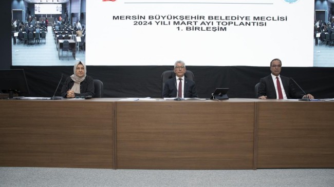 Mersin Büyükşehir Belediye Meclisi’nin Mart Ayı 1. Birleşimi Gerçekleşti