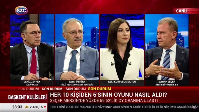 Başkan Seçer, Sözcü TV’de Başkent Kulisleri’ne Konuk Oldu