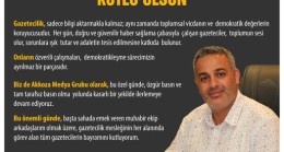 24 Temmuz Gazeteciler ve Basın Bayramımız Kutlu Olsun